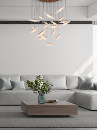 Thumbnail for Postmodern Luxury Wooden Chandelier