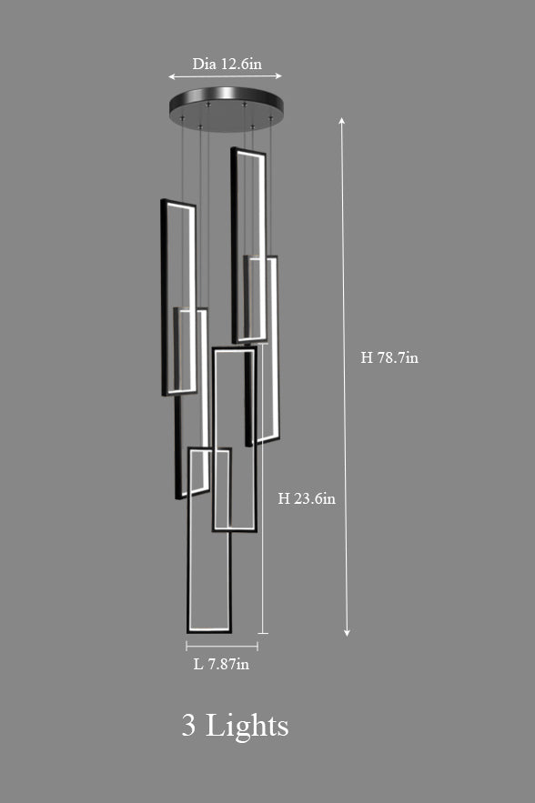 The 3-light configuration, ideal for intimate spaces with minimalist charm.