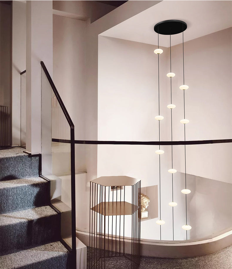 Series Oval Pendant Light | Modern LED Staircase | Aurorae