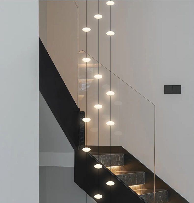 Series Oval Pendant Light | Modern LED Staircase | Aurorae