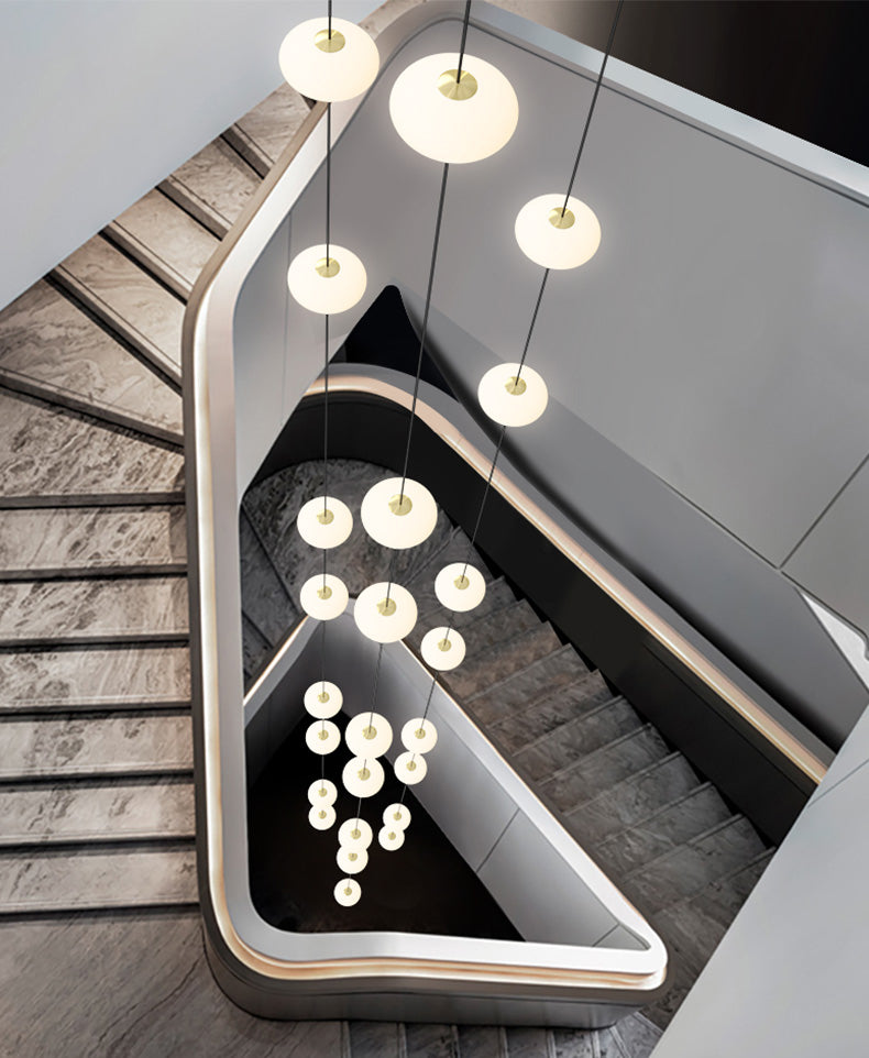 Series Oval Pendant Light | Modern LED Staircase | Aurorae