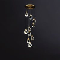 Thumbnail for Staircase Raindrop Crystal Pendant Light