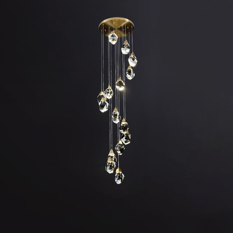Staircase Raindrop Crystal Pendant | K9 Cascade | Aurorae