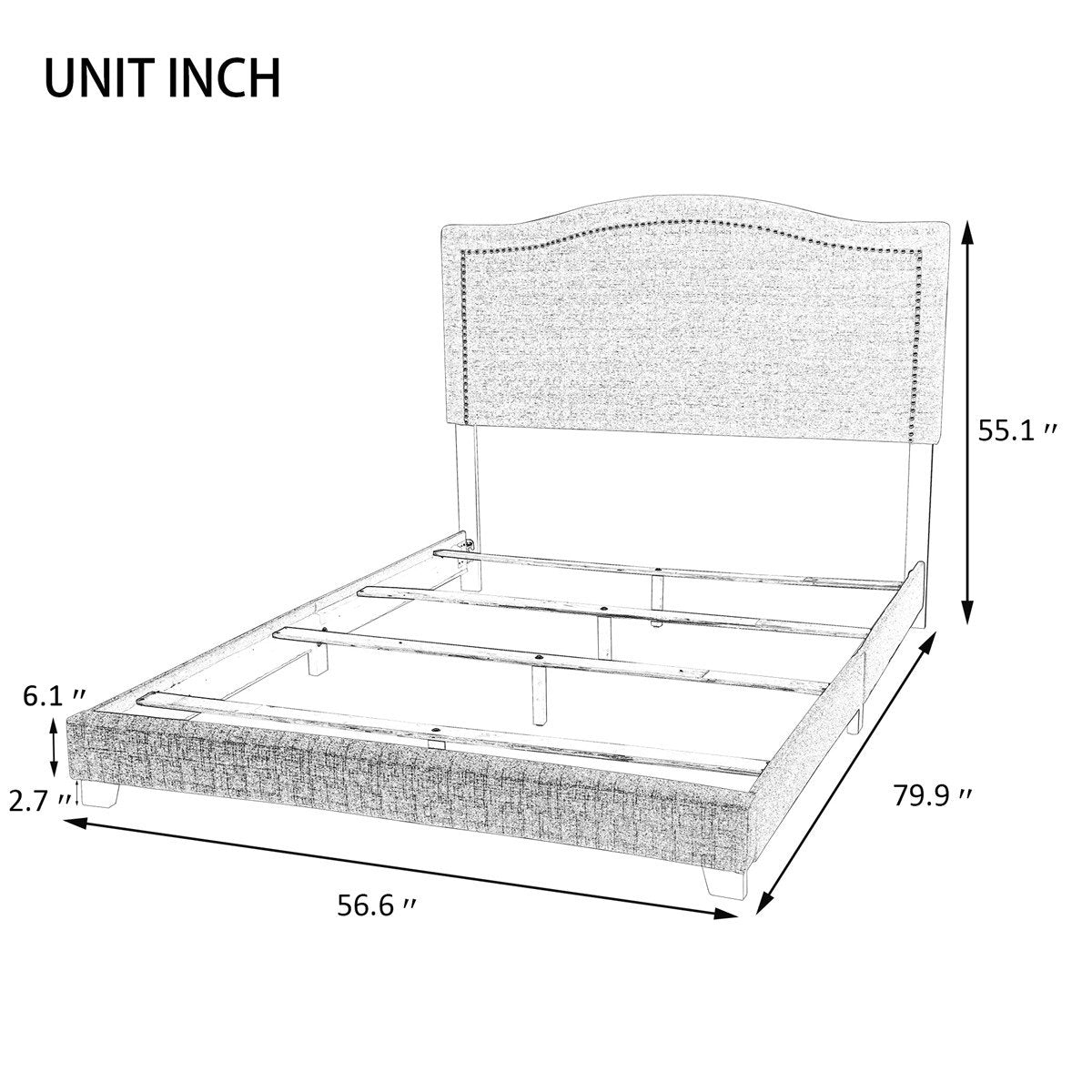 Upholstered Standard Bed