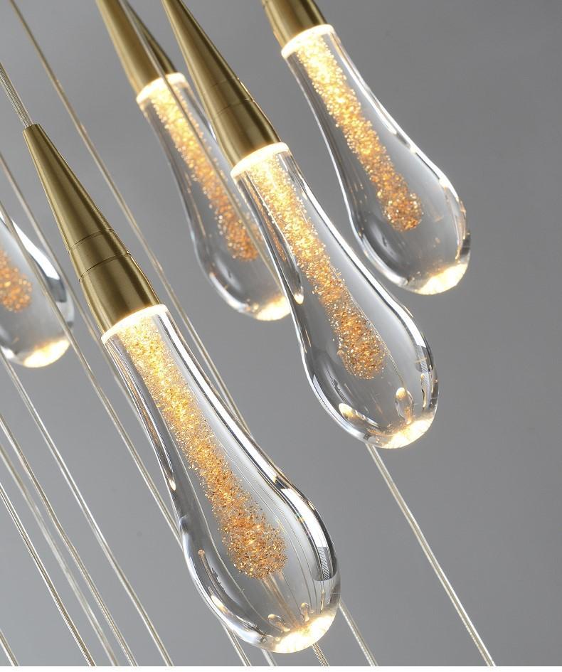 glass shade pendant light