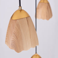Thumbnail for Wooden Bell Pendant Light