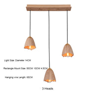 Thumbnail for Wooden Bell Pendant Light