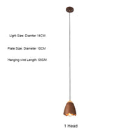 Thumbnail for Wooden Bell Pendant Light