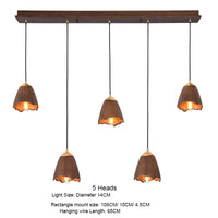 Thumbnail for Wooden Bell Pendant Light