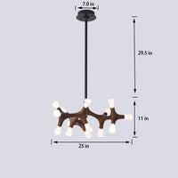 Thumbnail for Modern Living Room Wooden Chandelier