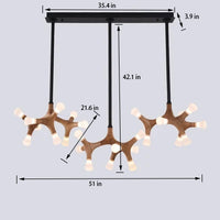 Thumbnail for Modern Living Room Wooden Chandelier