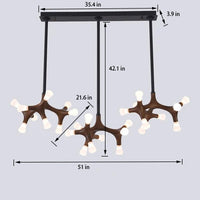 Thumbnail for Modern Living Room Wooden Chandelier