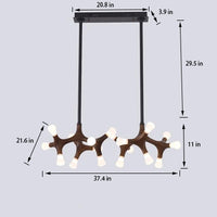 Thumbnail for Modern Living Room Wooden Chandelier