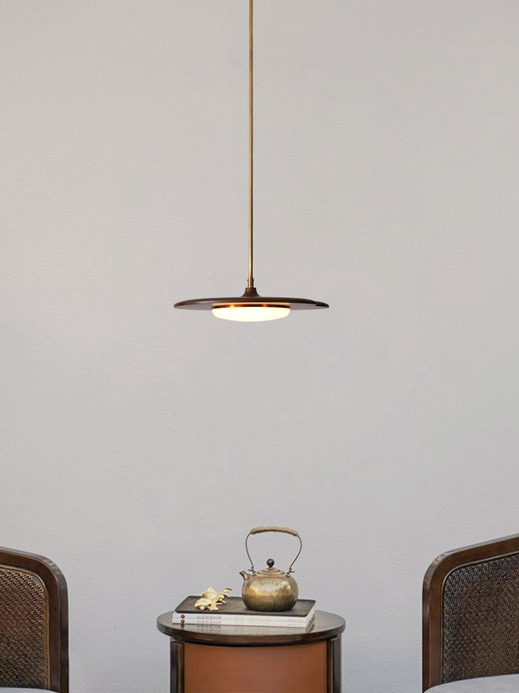 Wooden Lotus Pendant Light