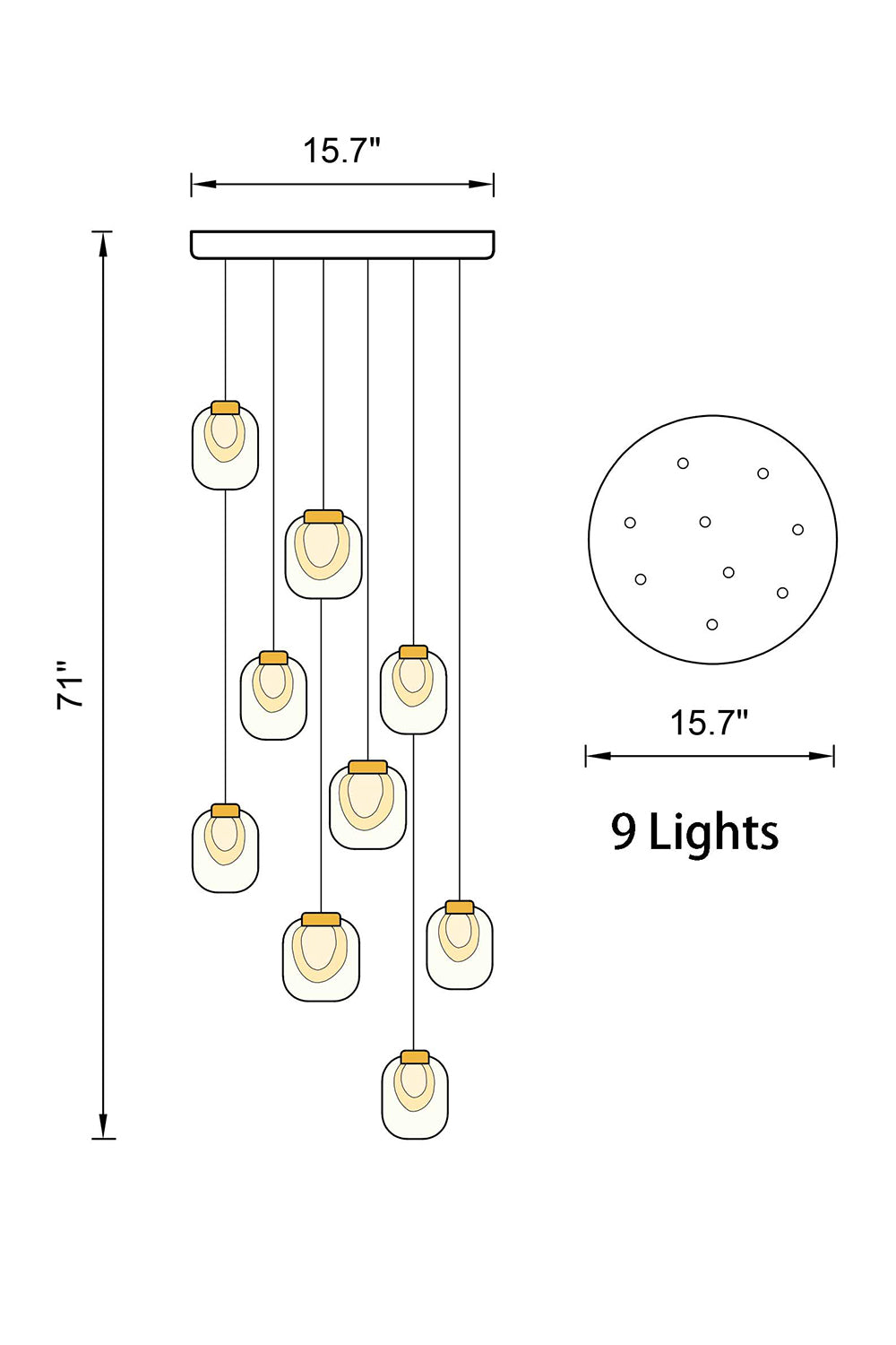Elegant Leaves Pendant Light | Crystal Glass LED | Aurorae