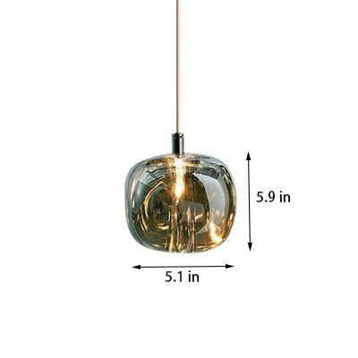 Gorgeous Glass Pendant Light | Organic Chrome LED | Aurorae