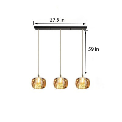 Gorgeous Glass Pendant Light | Organic Chrome LED | Aurorae