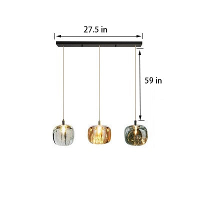 Gorgeous Glass Pendant Light | Organic Chrome LED | Aurorae