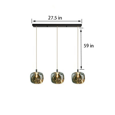 Gorgeous Glass Pendant Light | Organic Chrome LED | Aurorae