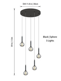 Thumbnail for Modern Glass Chandelier