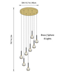 Thumbnail for Modern Glass Chandelier