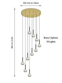 Thumbnail for Modern Glass Chandelier