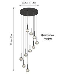 Thumbnail for Modern Glass Chandelier