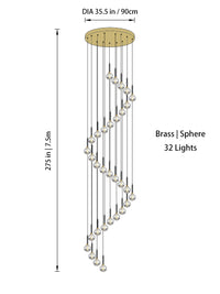Thumbnail for Modern Glass Chandelier