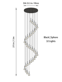 Thumbnail for Modern Glass Chandelier