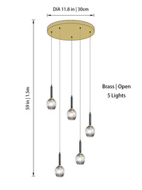 Thumbnail for Modern Glass Chandelier