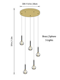 Thumbnail for Modern Glass Chandelier