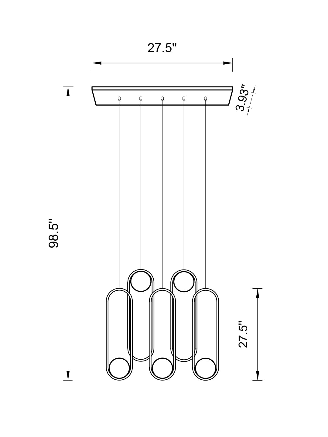 Modern Minimalist Chandelier