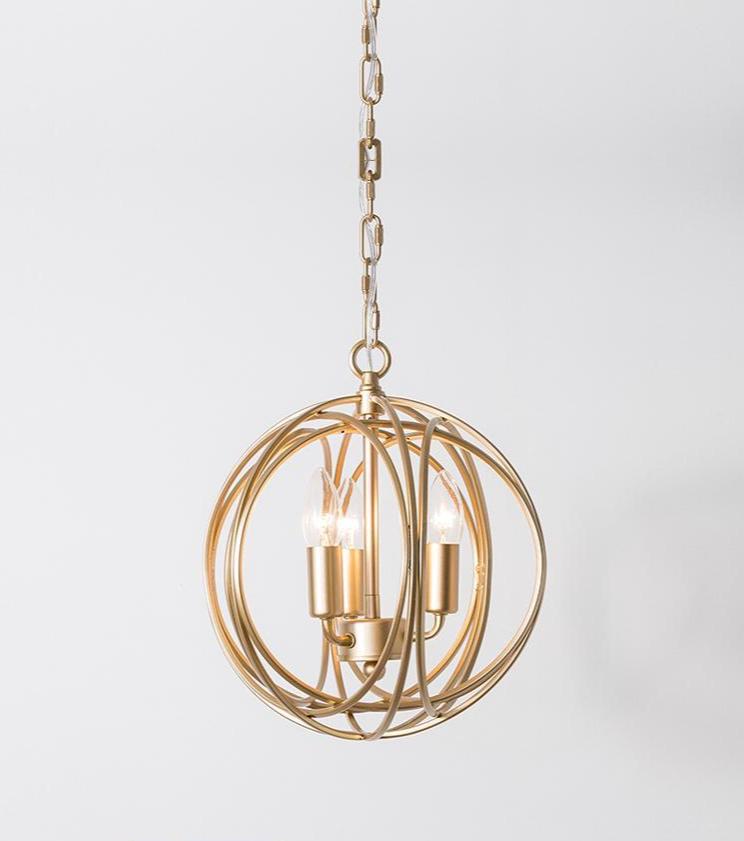 Wrought Iron Cage Pendant | Minimalist Gold | Aurorae