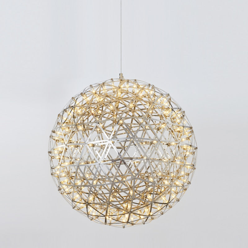 Modern Spark Ball Pendant Light | Stainless Steel LED | Aurorae
