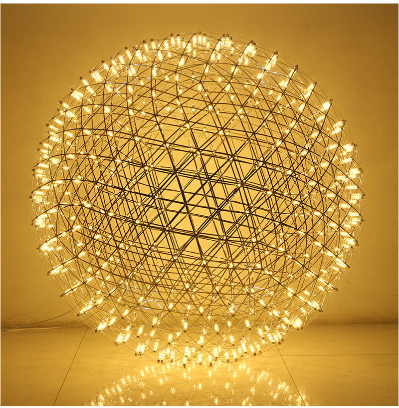 Modern Spark Ball Pendant Light | Stainless Steel LED | Aurorae