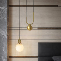 Thumbnail for Electroplating Bronze Stretchable Glass Pellet Chandelier