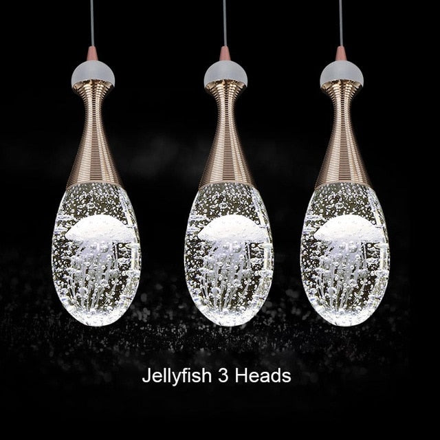 bubble glass pendant light for interior lighting