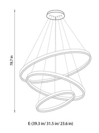Thumbnail for Indoor Modern Circular Ring Chandelier