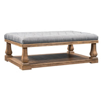 Thumbnail for Upholstered Storage Bench in Grey