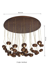 Thumbnail for Flower Wooden Chandelier Light Fixture