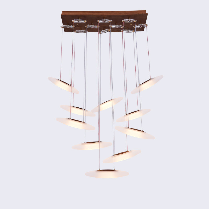 Postmodern Wooden Chandelier | Natural Luxury LED | Aurorae