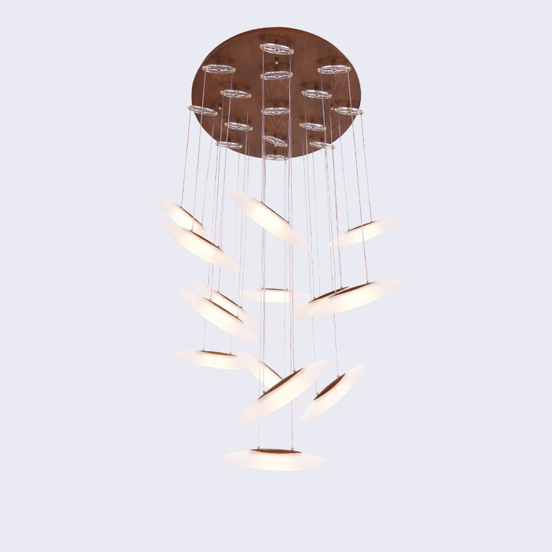 Postmodern Luxury Wooden Chandelier