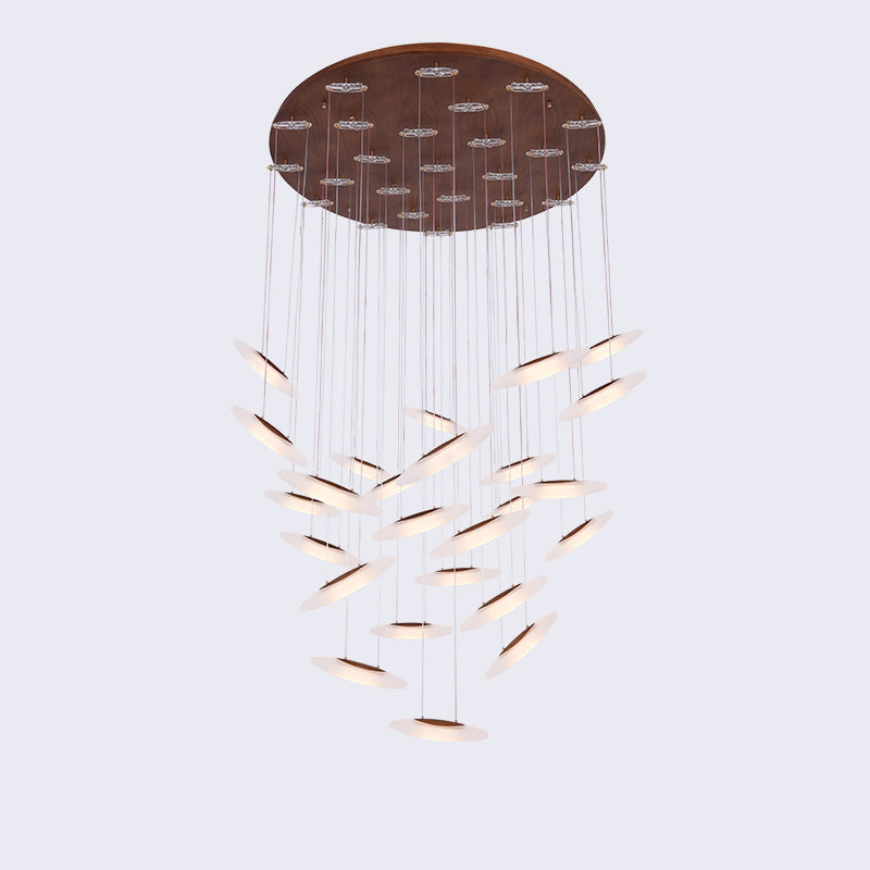 Postmodern Wooden Chandelier | Natural Luxury LED | Aurorae
