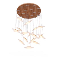 Thumbnail for Postmodern Luxury Wooden Chandelier
