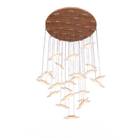 Thumbnail for Postmodern Luxury Wooden Chandelier