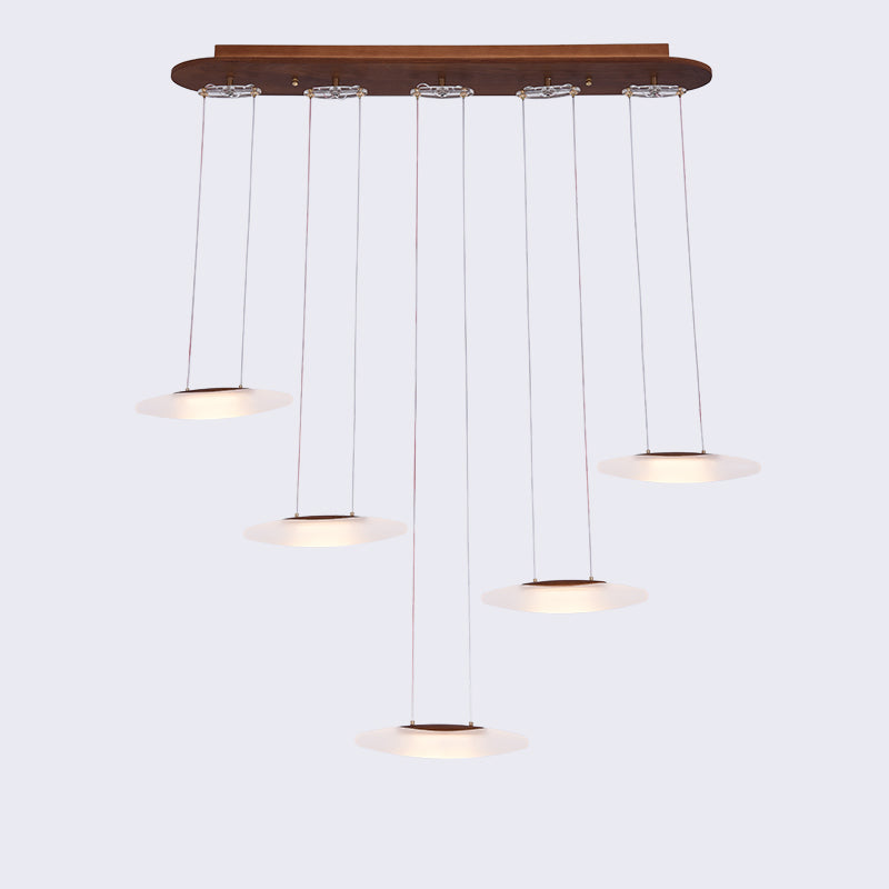 Postmodern Luxury Wooden Chandelier