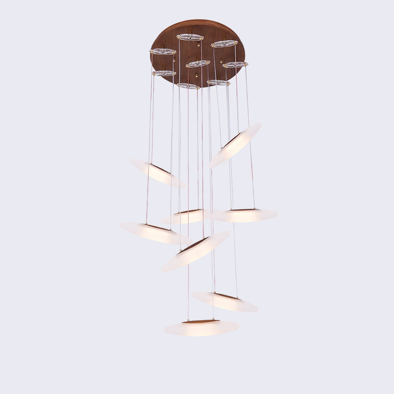 Postmodern Luxury Wooden Chandelier