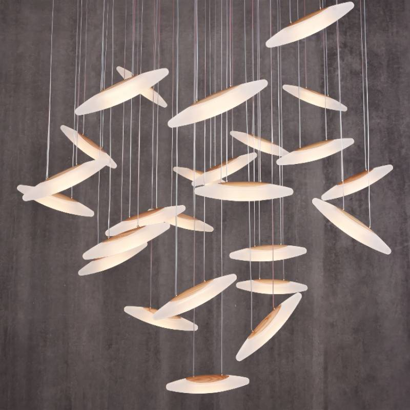 Whispers of Wood: Aurorae Accent Chandelier Collection