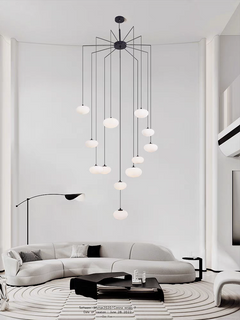 12-light configuration, ideal for larger rooms with a bold, sophisticated look.