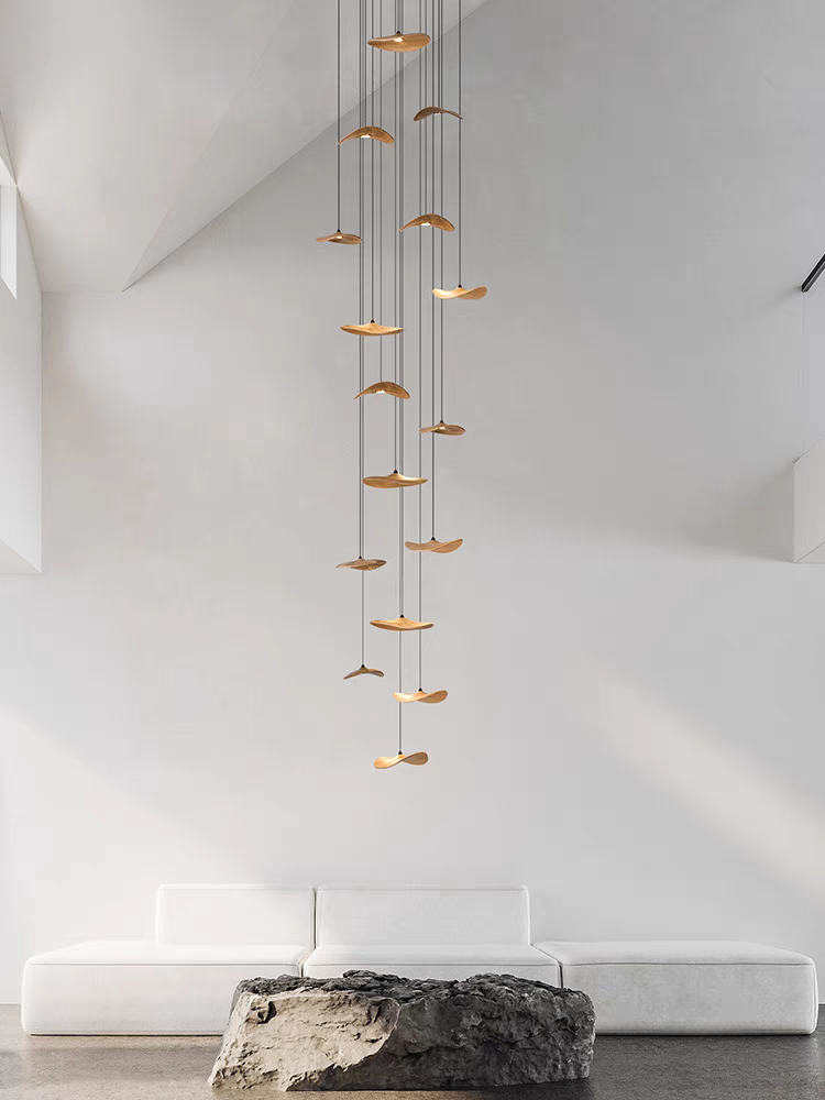 Wooden Shade Chandelier